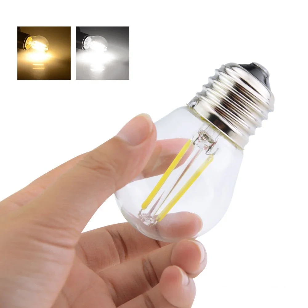 E27 LED Filament Bulb E14 LED Light G45 4W 8W 12W 220V LED Lamp Warm White/Cold White Clear Glass Shell Edison Retro Lamp