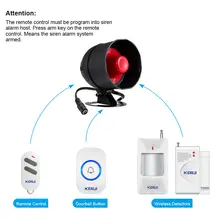 Wireless Security Alarm System with Siren and Sensors #6