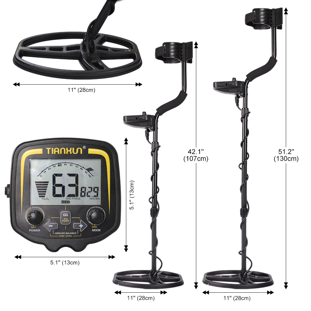 Rilevazione del cercatore del tesoro dell\'oro di alta sensibilità del Metal Detector sotterraneo professionale di profondità 2.5m del Metal Detector