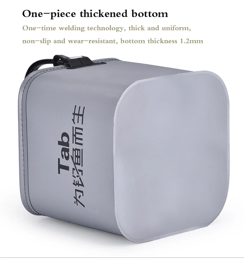 Thicken EVA Outdoor Folding 5L Fishing Bucket Live Fish Box Car Wash Bathroom Kitchen Bucket Fishing Bait Buckets Tackle Tools