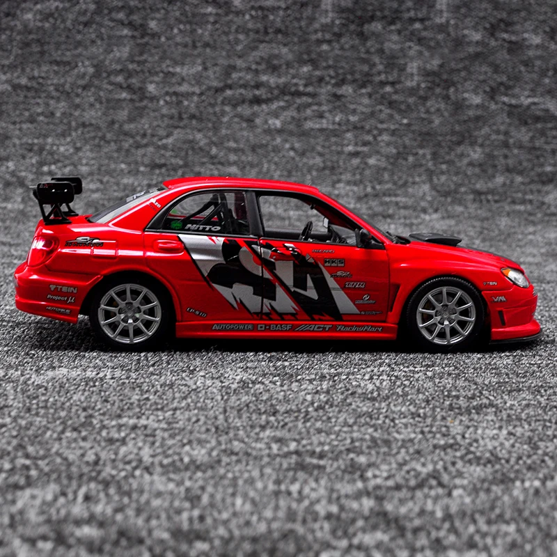 Welly 1:24 Subaru Impreza Alloy Performance Racing Car Model Diecast Simulation Metal Toy Sports Car Model Collection Kids Gifts