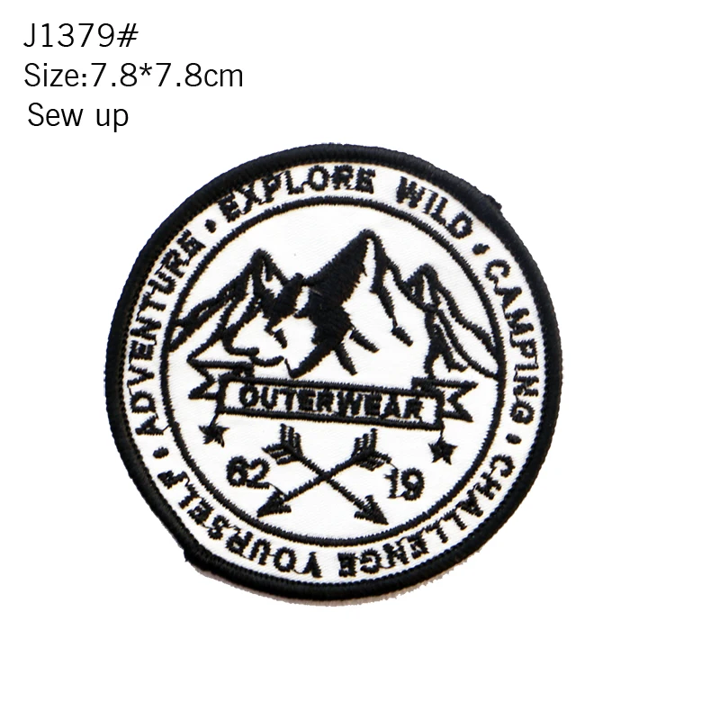 1 Pcs Fashion Punk Hot Patch Clothing Ironing t Luggage Clock Palm Sticker Clothing Patch Badge DIY Jacket Jeans Embroidery