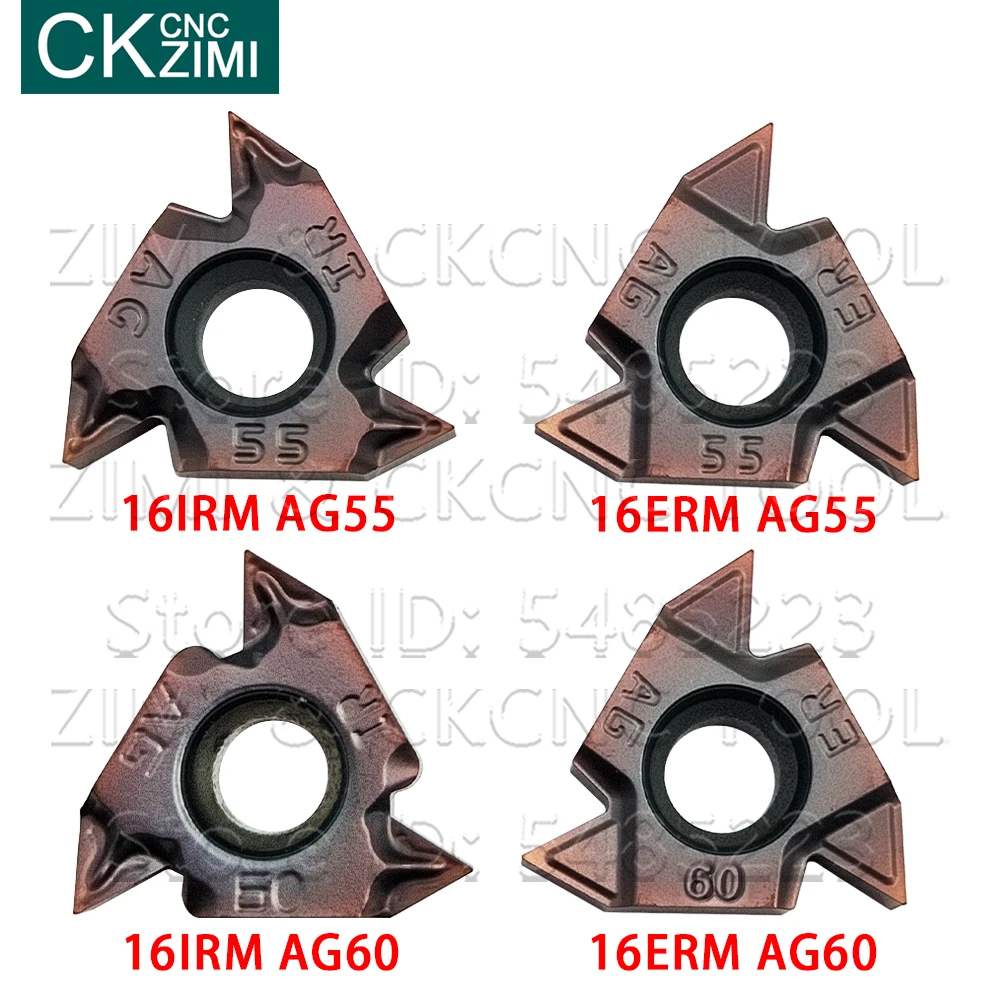16IRM 16ERM AG55 LF6018 16IRM 16ERM, إدراج كربيد ، إدراج لولبة ، أداة قطع مخرطة معدنية CNC للصلب المقاوم للصدأ