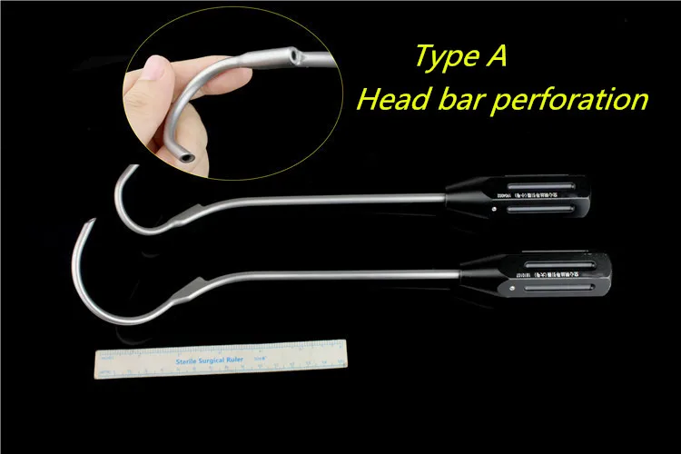 Orthopedic instrument medical titanium cable tow hollow threading device Wire guide hook Reduction forceps steel wire guider AO