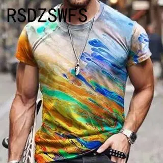 Newest Printed T-Shirt, Stylish 3d Printed Top 2021 Summer Casual, Breathable Fabric, Retro Style, Cost-Effective Summer T-Shirt