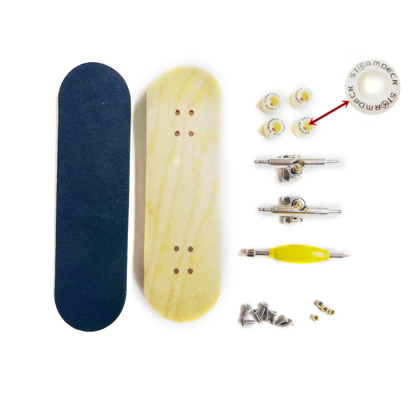 Vinger Skateboard Professionele Vinger Skateboard 5-Layer Maple Vinger Tip Metalen Beugel Gepersonaliseerde Diy Vinger Skateboard