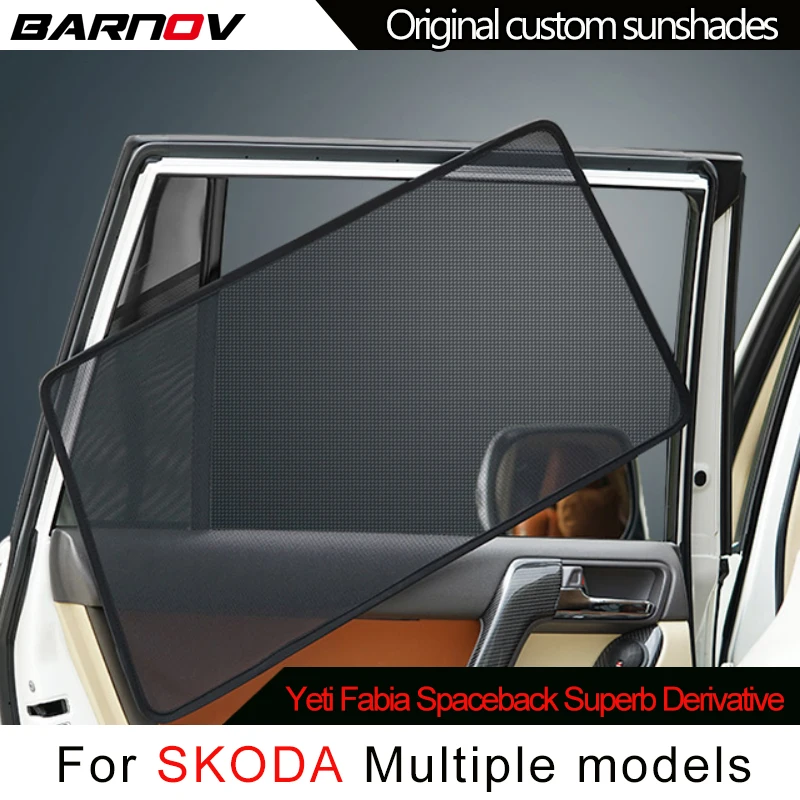 

Car Special Curtain Window SunShades Mesh Shade Blind Original Custom For SKODA Rapid Yeti Fabia Spaceback Superb Derivative