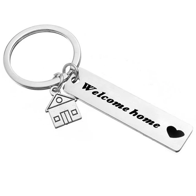 Welcome Home Keychain Housewarming Gift for New Homeowner House Keyring Moving in Key Chain New Home Owners Jewelry AliExpress