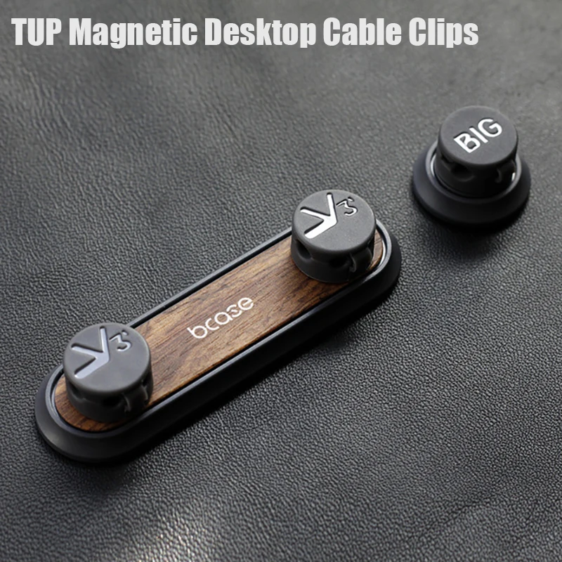 Bcase TUP 2 Le meilleur clip magnétique en bois pour organiser vos câbles en toute simplicité