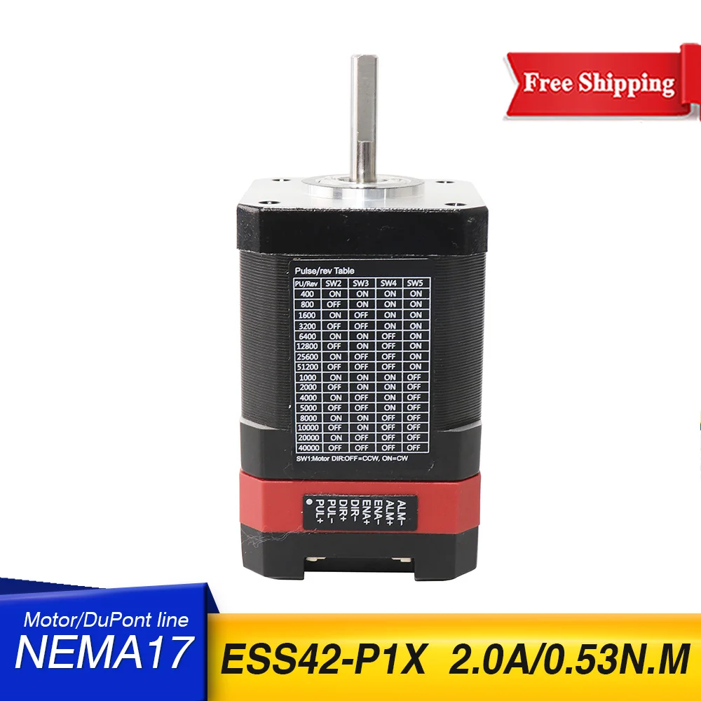 

ESS42-P1X-48MM 2.0A Servo-stepper motor 48 mm Closed loop Integrated Stepper servo motor with driver NEMA17