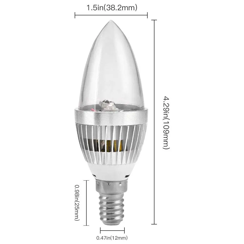 E12 E14 Kandelaar Led Lamp Rgb 3W 16 Kleur Verwisselbare Led Lamp Kaars Licht Afstandsbediening Dimbare Led Licht lampen Home Decor