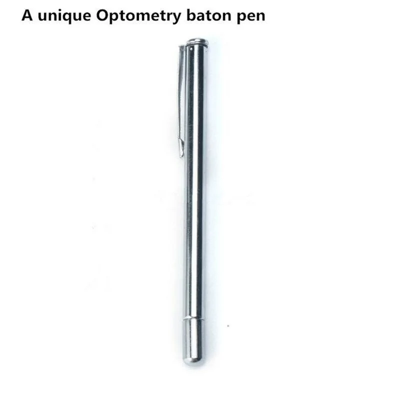 Stainless Steel Retractable Optometry Baton Sight Stick Extension-Type Pen Style with Six Parts Glasses Testing Tool