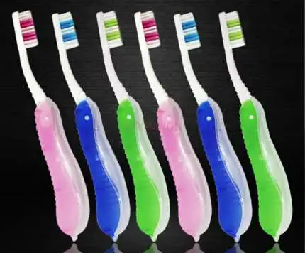 

6pcs Suit Travel Toiletries Hotel Soft Hair Outdoor Practical Portable Travel Folding Toothbrush Sale