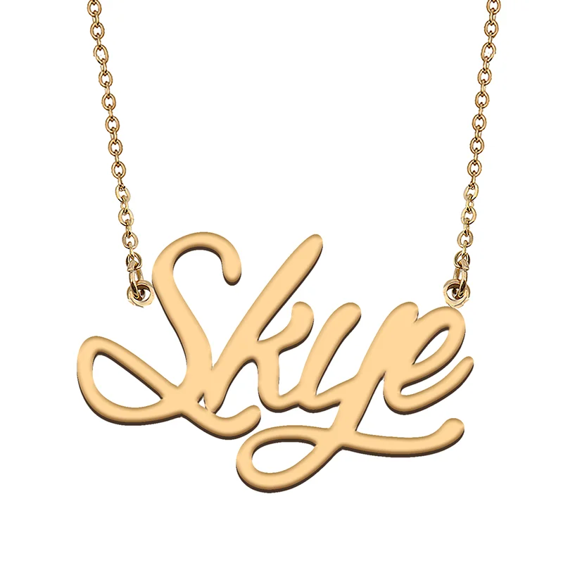 

Skye Custom Name Necklace Customized Pendant Choker Personalized Jewelry Gift for Women Girls Friend Christmas Present