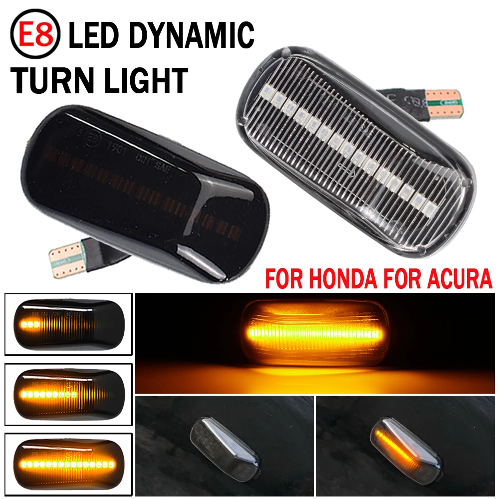 LED Side Marker Lights Turn Signal lamp For Honda CRV Accord Civic City Fit Jazz Stream HRV S2000 Odyssey Integra Acura RSX NSX