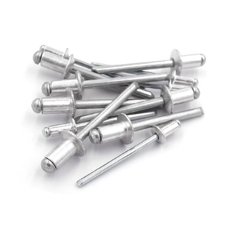 10-50Pcs Pop Rivets Aluminium M2.4 M3.2 M4 M4.8 M5 M6 Dome Head Blind Rivets Steel Shank Mandrel Exhaust Rivets