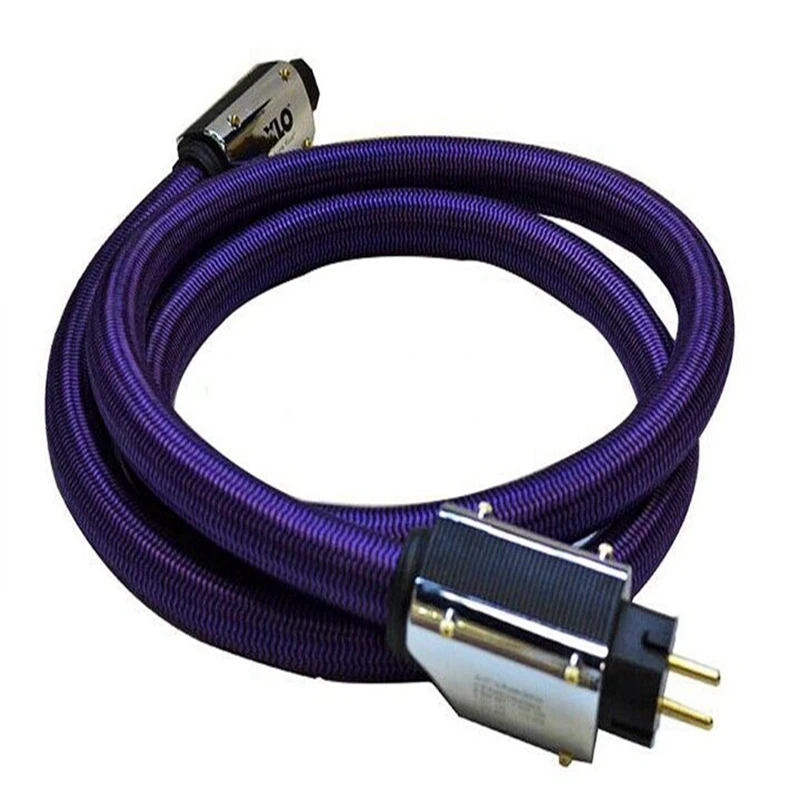 Hifi Audio Audiophile XLO Purple Rush  AC Power Cord US/ EU Plug  AMP Speaker Power Cable  Without Box