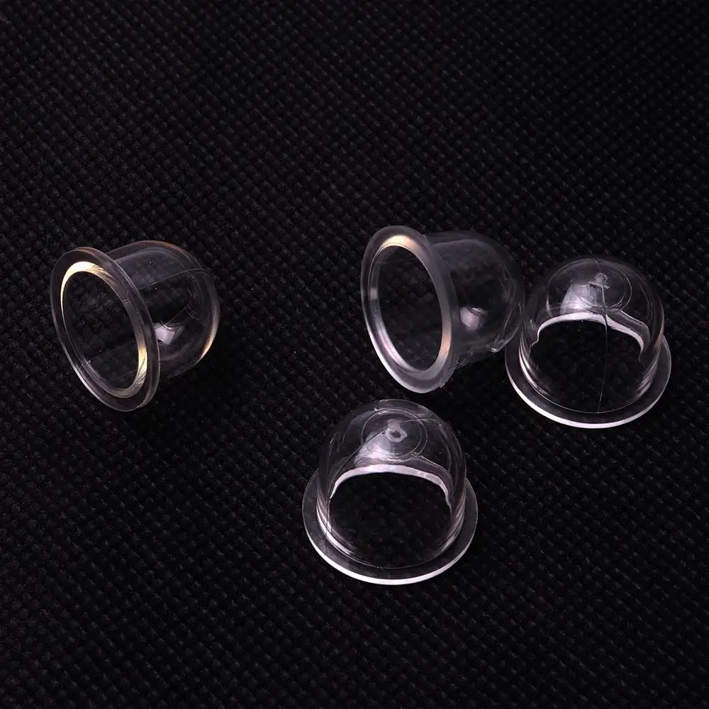 4Pcs 19mm Rubber Fuel Pump Carburetor Oil Bubble Primer Bulb White Transparent for Chainsaws Trimmer Brush Cutter Clear Tool