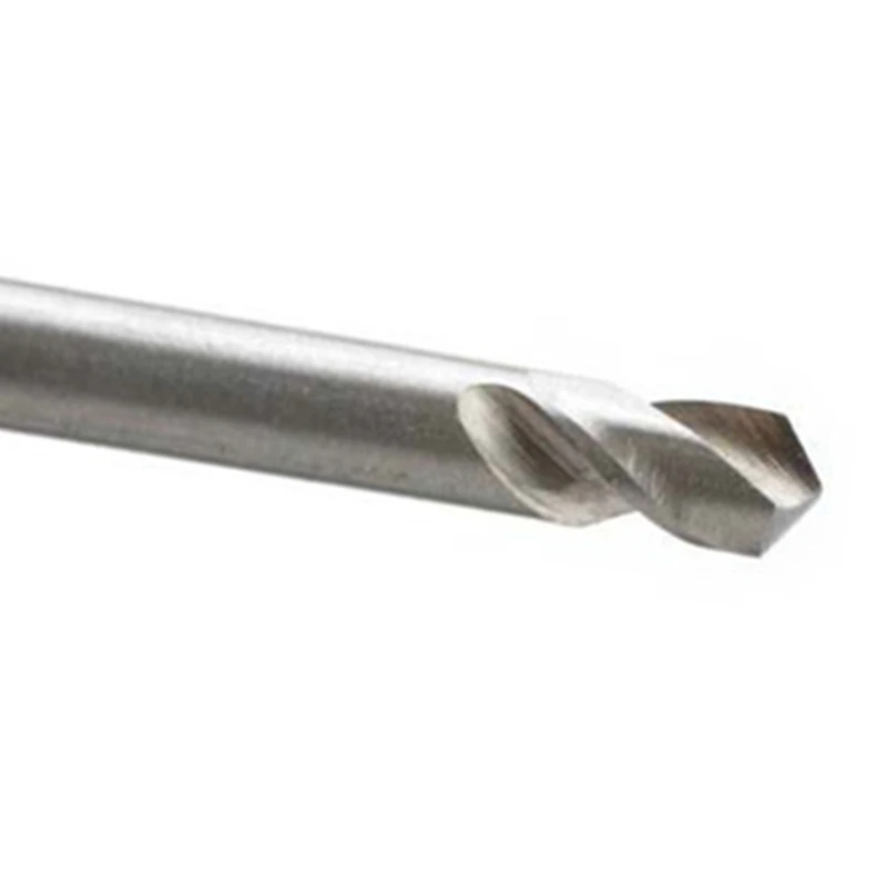 Broca helicoidal de doble cabezal para acero inoxidable, vástago recto HSS, 3/3,2/3,5/4/5/5,2mm, 10 unids/lote por paquete