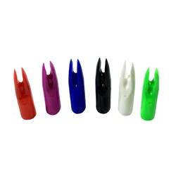30pcs Archery Arrow Nocks  Shaft OD 8mm Suitable For Wood Arrow Glass fiber Arrow Aluminium Arrow And Carbon Fiber Arrow 6 Color
