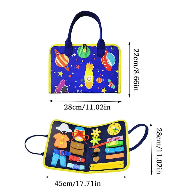 Kinderen Montessori Speelgoed Early Educatief Speelgoed Baby Drukke Board Zintuiglijke Ontwikkelen Basic Leven Vaardigheden Meisjes Jongen Gift