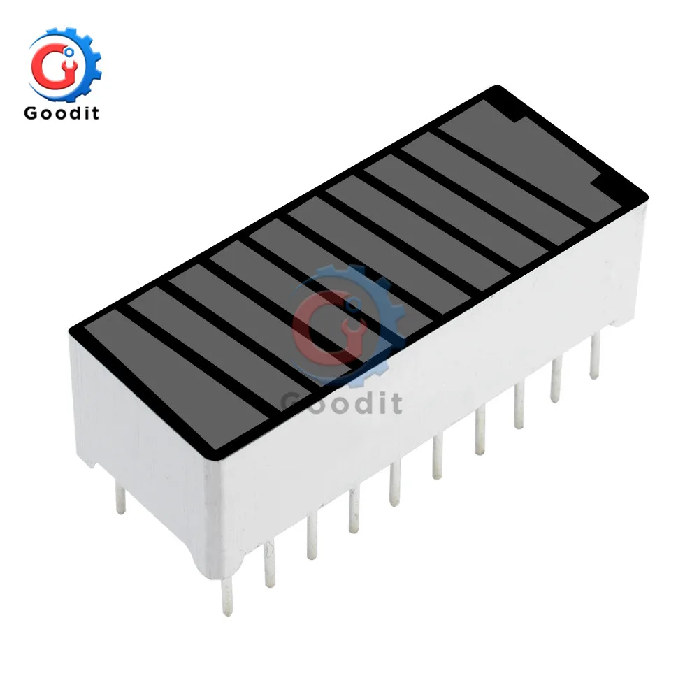10 Segment Bargraph Light Display Module LED Display Module Bar Graph Ultra Bright Red Yellow Green Blue Colors Multi-color