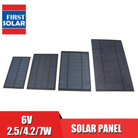 6 V 2.5 4.2 7 W Output USB Solar Cell Outdoor 18650 Battery Charger USB Female Port 6V Charge Regulators Solar Panel