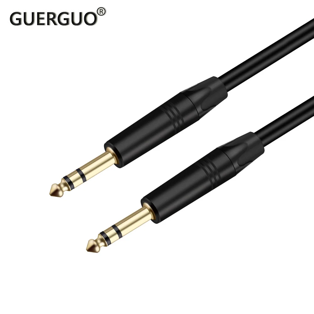 

Gold Plated 6.35mm Stereo 1/4'' Jack Balance Audio Plug Male to Male Cable Assembly Microphone Adapter,1m 1.5m 2m 3m 5m 8m 10m