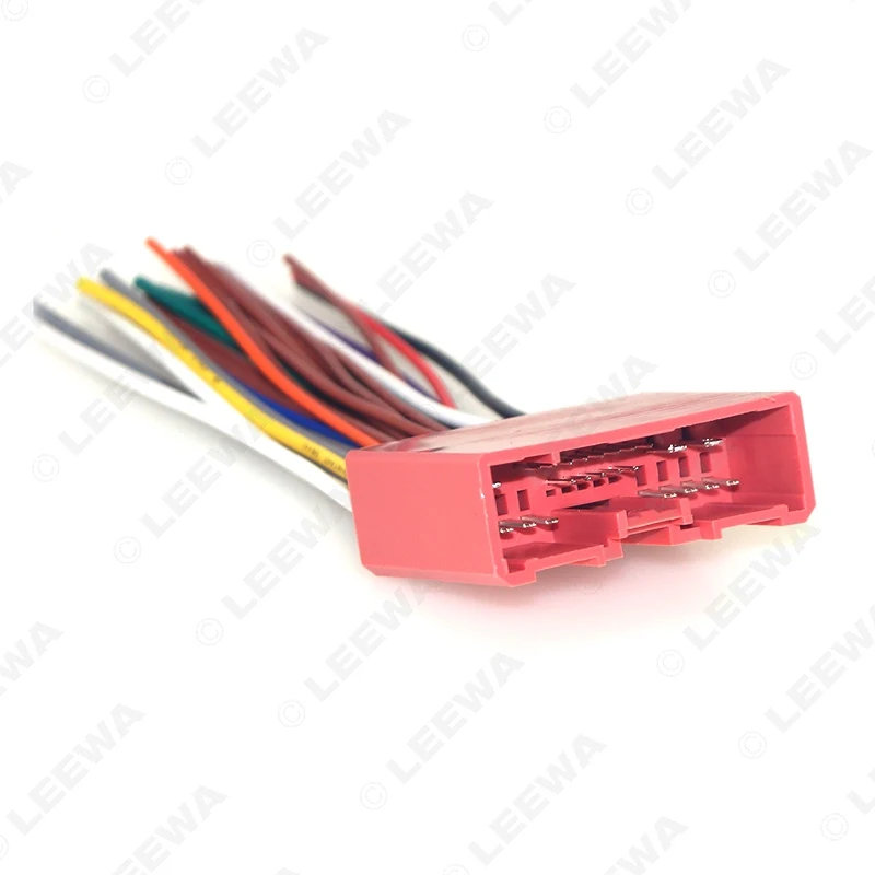 LEEWA Car Radio Audio 24Pin Wiring Harness Adapter for Mazda Install Aftermarket Audio Stereo Wire Plug Cable #CA6475