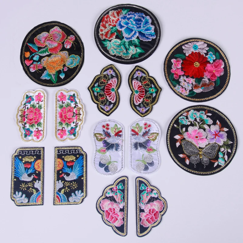 Flower Patch Decoration Wild Clothes Down Jacket Wallet Diy Embroidery Flower Cloth Stickers