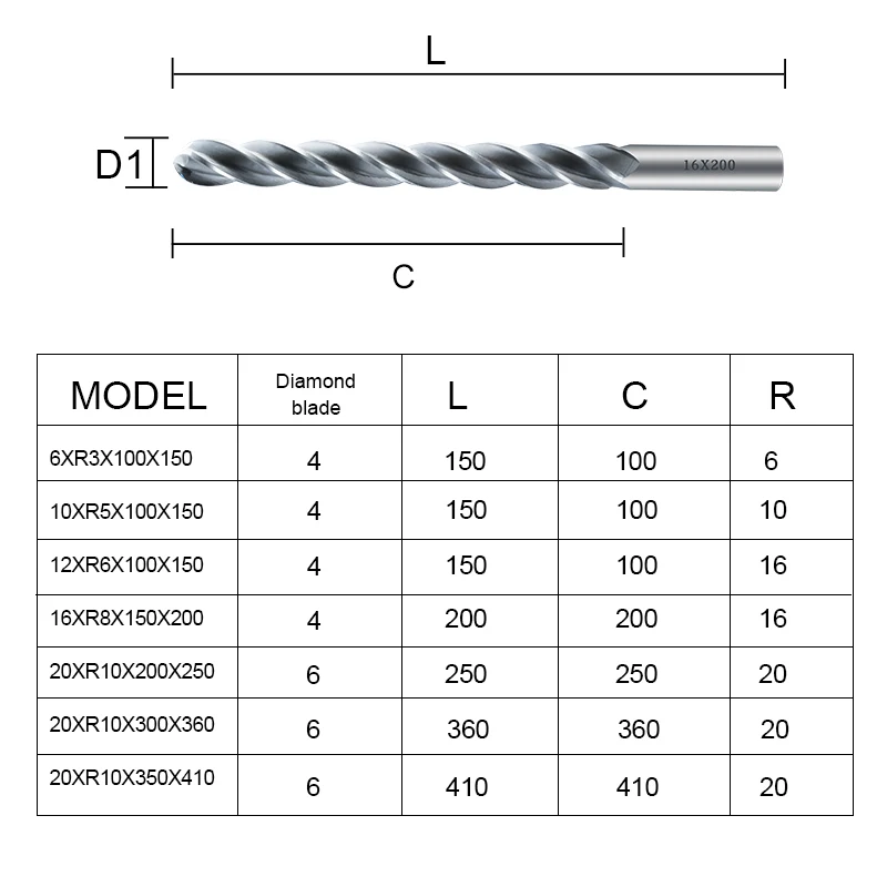 EVA Engraving Milling Cutter CNC Router Drill Bit Engraving End Mill EPS Foam Engraving , Used For CNC Shape Processing Tools