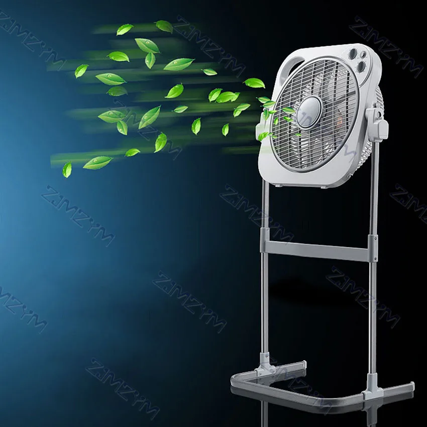 220V Lifting Floor Standing Fan 45W Home Mechanical Fan Electric Fan With Three-Speed Wind Speed Adjustment 2H Timing Function