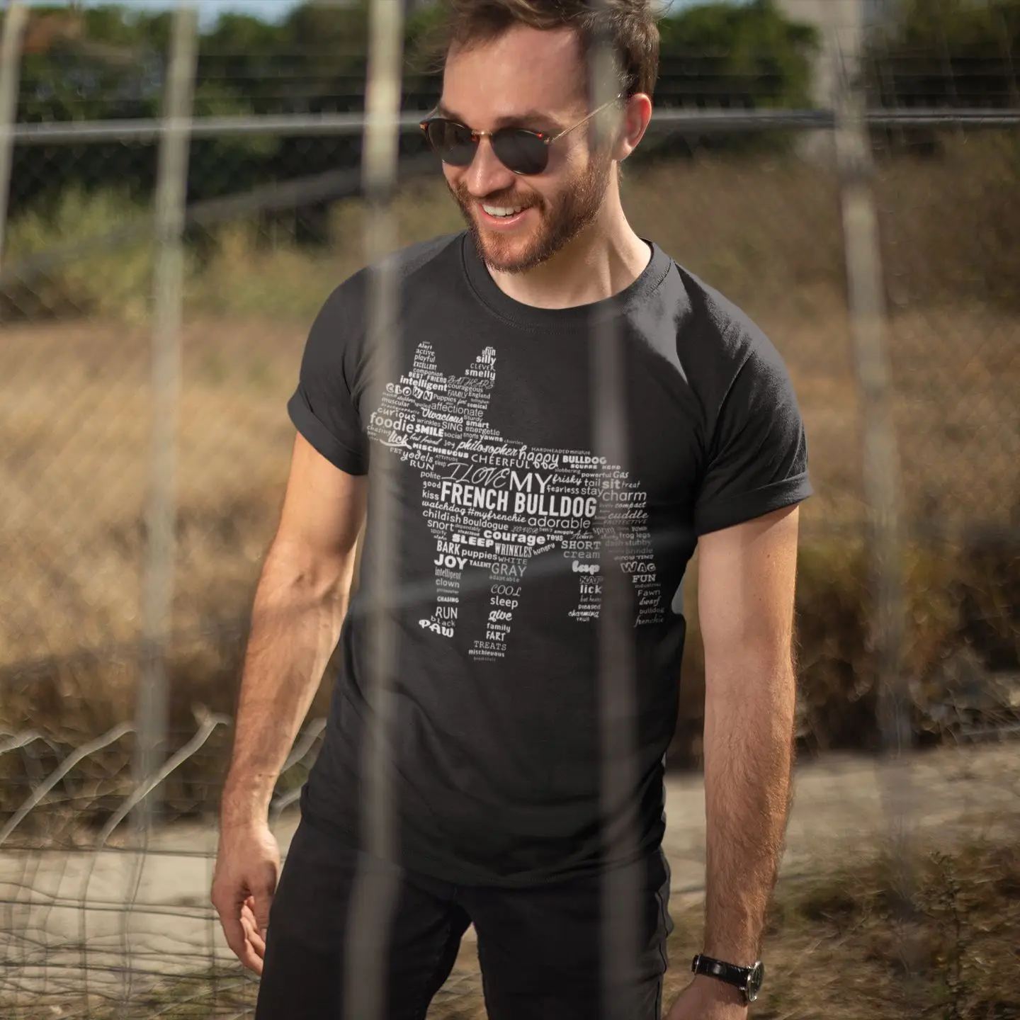 French Bulldog Pet Dog Lover Pure Cotton TShirt Ways To Describe My Frenchie Dog Classic T Shirt Homme Men Tee Shirt Ofertas