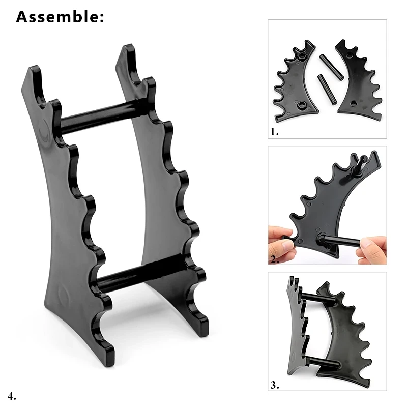 Nail Art Brush Holder Set Salon Pen Rack Accessory Acrylic Crystal Carving Carrier Storage Display Stand Nails Manicure Tools