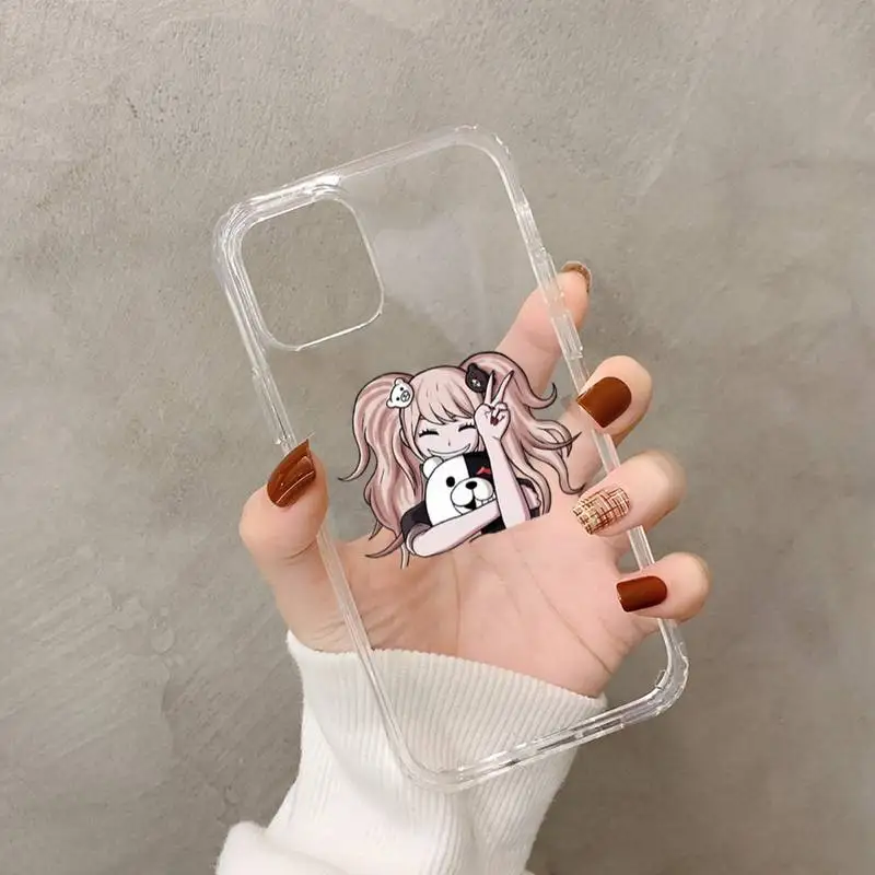 Danganronpa Junko Enoshima Monokuma Phone Case for iphone 13 11 12 pro XS MAX 8 7 6 6S Plus X 5S SE 2020 XR case