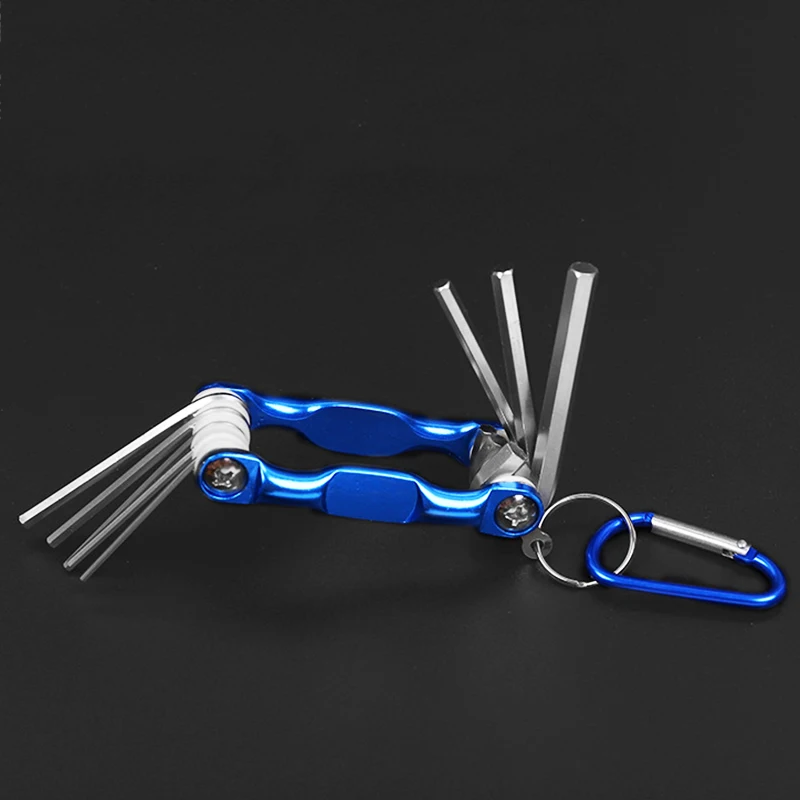 Folding Hex Wrench Metal Metric Allen Wrench Set Hexagonal Torx Allen Key Hex Screwdriver Wrenches Hand Tool Llave Hexagon