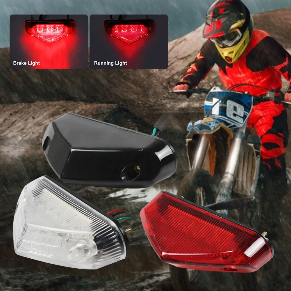 Universal Motorcycle Light Bar Strip DC 12V 12LED Brake Stop Tail Light DRL Indicators for Motorbike ATV Dirt Bike Led Reflector