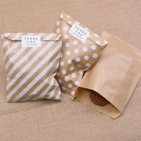 Kraft Paper Gift and Treat Bags 25 pcs YONGSNOW