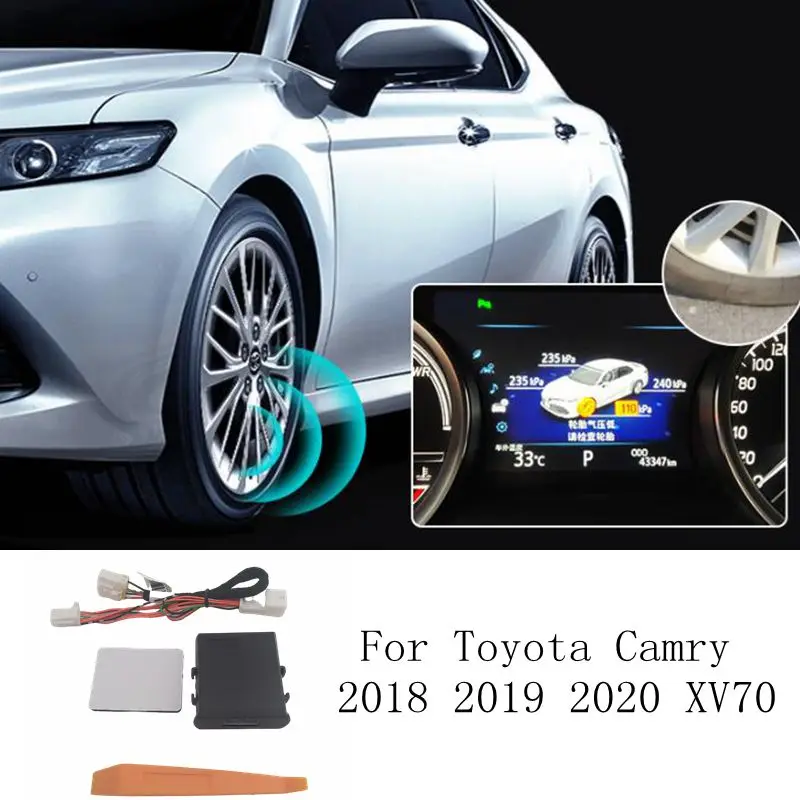 For Toyota Camry 2018 2019 2020 2021 XV70 V70 Car TPMS Tire Pressure Digital Monitoring Display System Auto Security Alarm