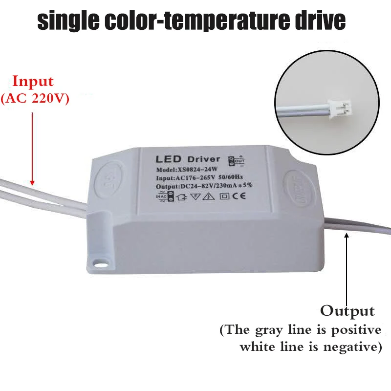 DALCAN 12-48W  Ceiling Lamp Drives  AC175-265V LED Transformer Segmented Two Color-Temp  Constant-Current Power Supply