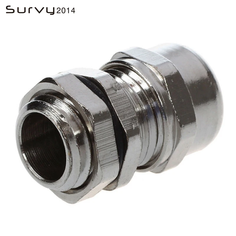 4pcs PG7 Cable Glands Nickel Brass Metal Waterproof Joints IP68 Cable Connector For 3-6.5mm Cable