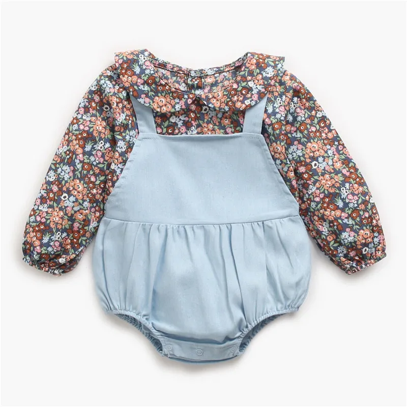 

Spring And Autumn New Baby Crawl Clothes Baby Boy Clothes Baby Clothes Girl Fashion Floral Baby Long Sleeve Romper Jumpsuit