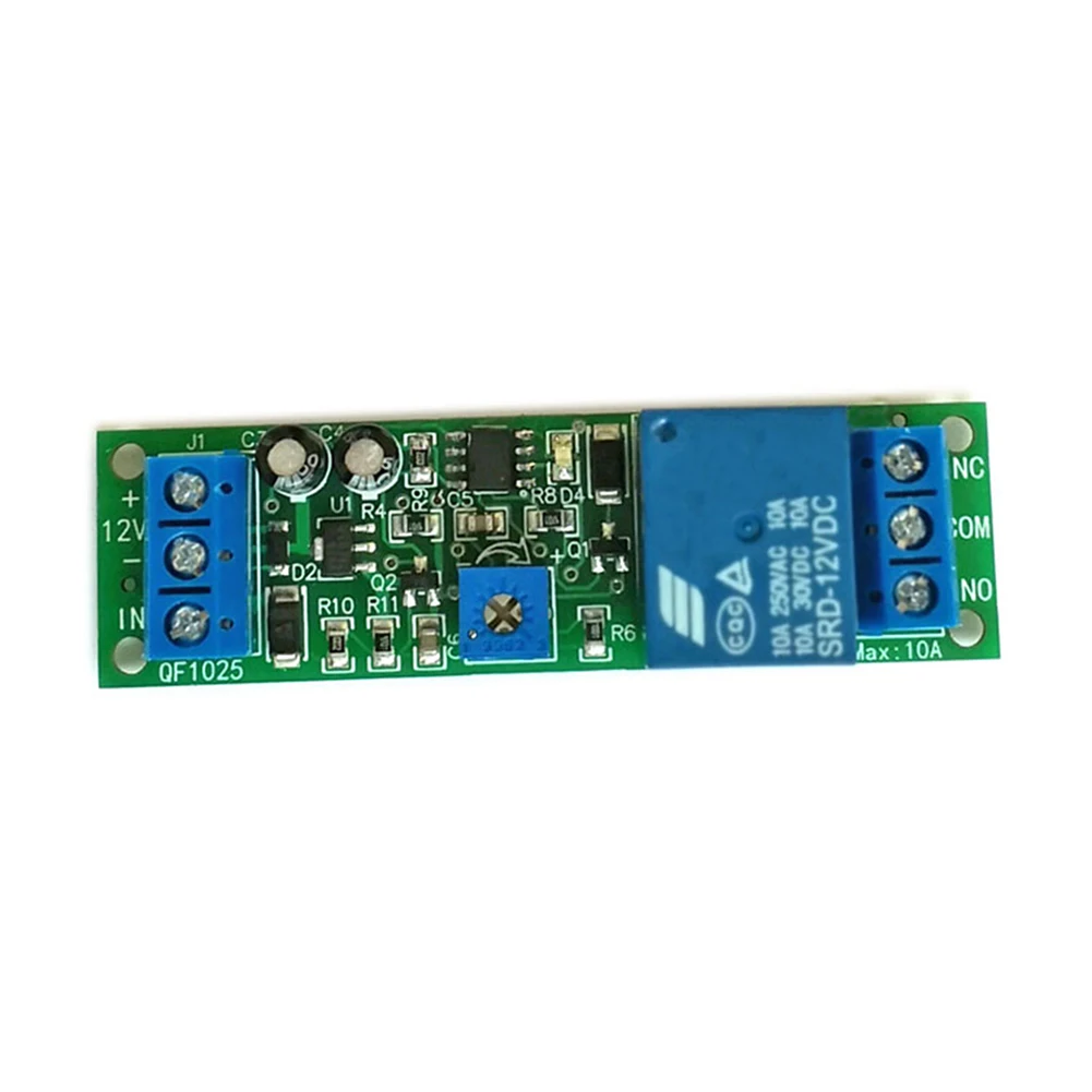 Taidacent Monostable SPDT Type Relay 10S 60S 600S One Way Relay Control Module External Trigger Delay Switch 12 24V Relay Module