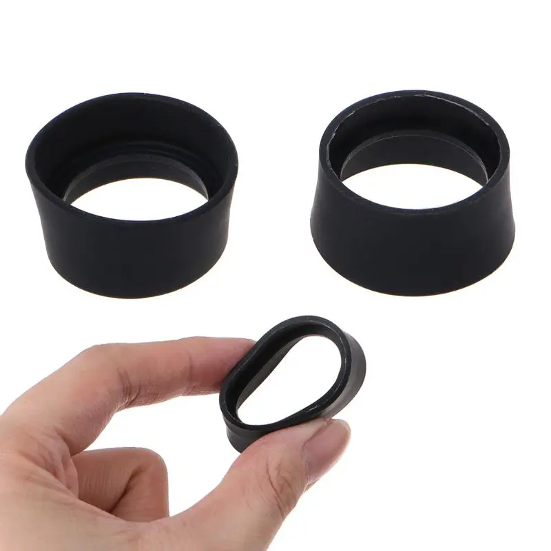 2pcs Soft Rubber Eyepiece Eye Shield 29-30mm Eye Guards Cups Eyepiece Covers For Binocular Microscope