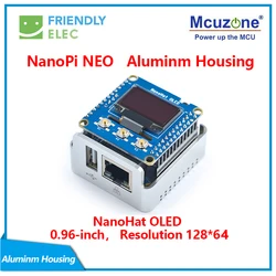 NanoPi NEO Metal Complete Kit Aluminum Housing oled Programmable in Python FriendlyELEC WLANPi WLAN Pi