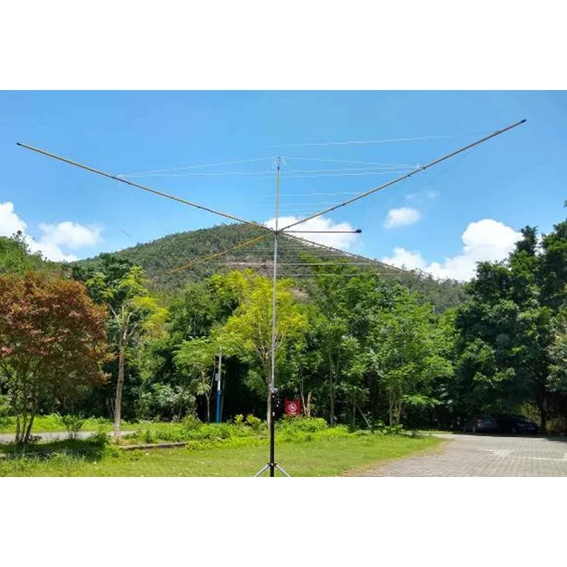 Cobweb 7-band spider web shortwave antenna full-size gain, high noise floor, low 1000W PEP gain 6dbi