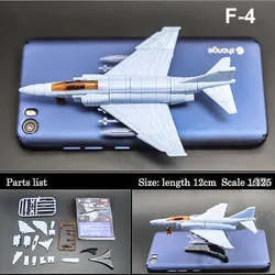 F-4 fighter Phantom II 4D Assembly Fighter  Model Collection Puzzle Figure Toy