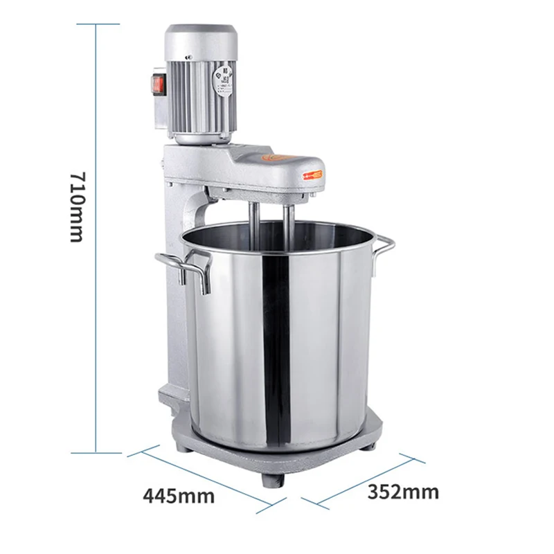 Easy Whisk 듀얼 축 데스크탑 에그 비터, 15 리터, 상업용 전기 케이크 믹서, 밀가루 믹서, 에그 비터