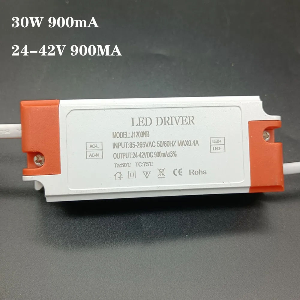 1-3x1w 4-7x1w 8-12x1w 12-18x1W High PF Constant Current LED Driver 300mA 600mA 900mA 3W 10W 20W 30W36W  Lamp Lighting Transforme