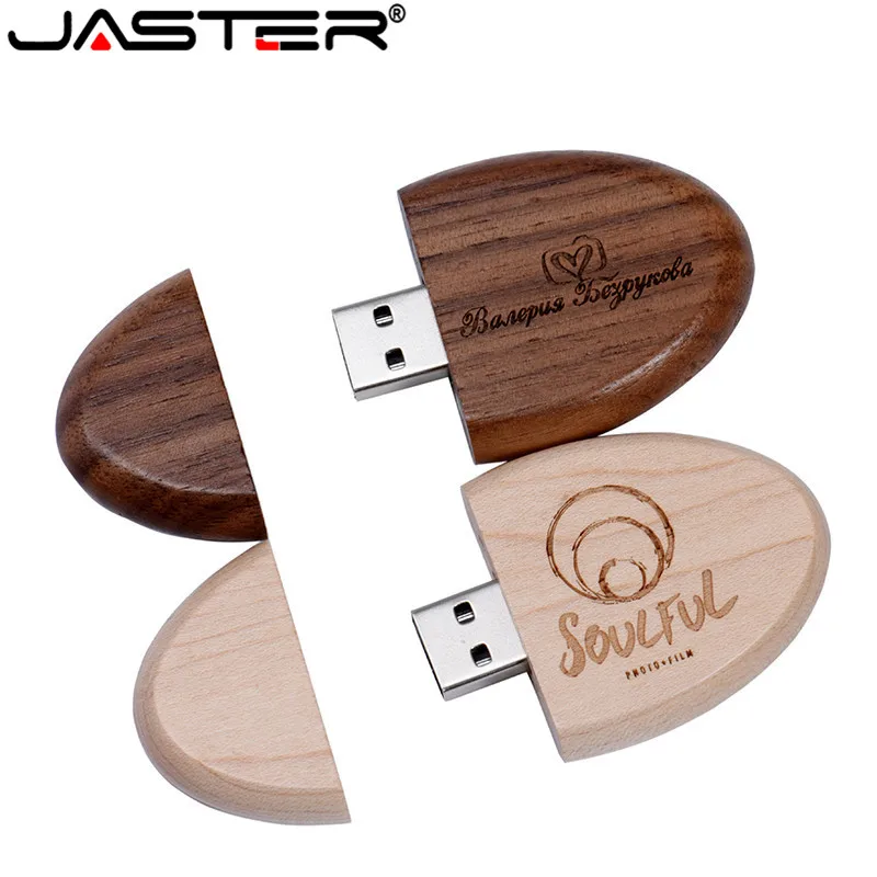 

JASTER trasporto LOGO nuovo di zecca caso di legno USB flash drive 4gb 16gb32gb64GB di memoria del bastone fotografia del regalo